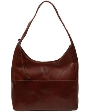 NiNa Amora 'Giada' Conker Leather Tote Bag - Brown