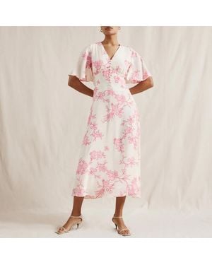 Albaray Floral Kimono Dress - Pink