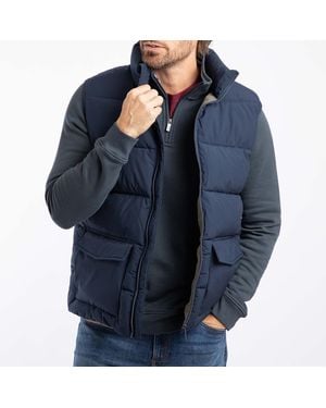 Weird Fish Calderhead Heavyweight Padded Gilet - Blue