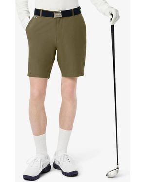 Lacoste Khaki Cotton Regular Shorts - Green