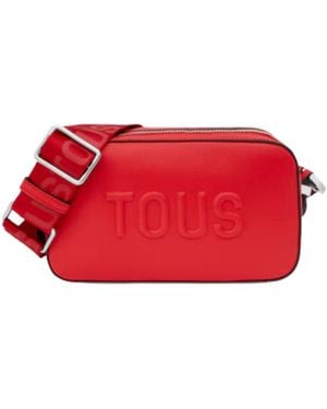 Tous Brenda Crossbody Reporter Bag - Red