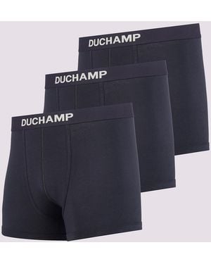 Duchamp Three Pack Luxury Cotton Boxer Briefs - Blue