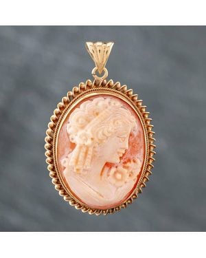 T.H.Baker Pre-Loved 9Ct Cameo Brooch 41131068 - Blue