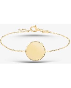 T.H.Baker 9Ct Round Disc Bracelet Ca031-07 - Metallic