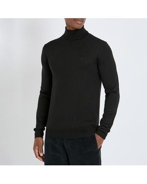 J.Lindeberg Merino Blend Turtleneck Jumper - Black