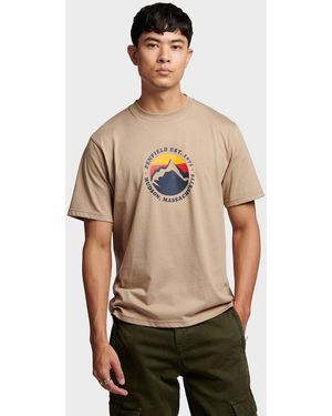 Penfield Camel Circle Mountain Cotton T-Shirt - Natural