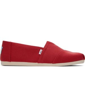 TOMS Alpargata Slip On Shoe - Red