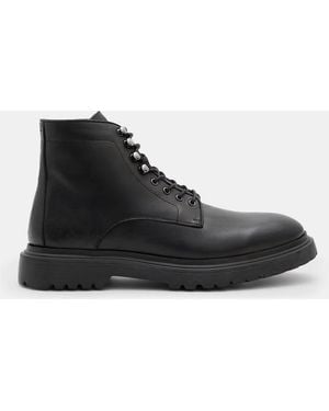 AllSaints Nidd Leather Boots - Black