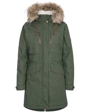 Trespass Waterproof Jacket Faithful Polyester Basil - Green