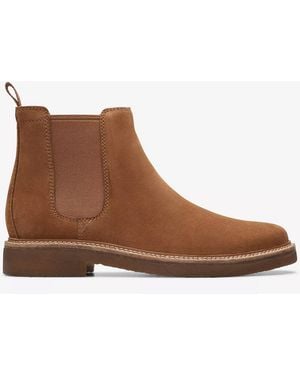 Clarks Clarkdale Easy Cognac Suede Boot - Brown