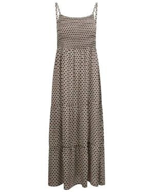 Trespass Maxi Dress Selena Viscose Soft Stone - Brown