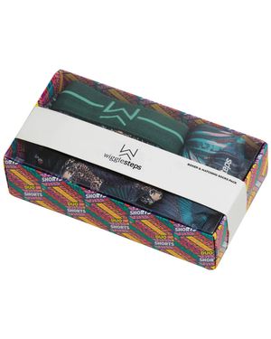 Jemsox Jungle Themed Boxer And Socks Gift Pack - Blue