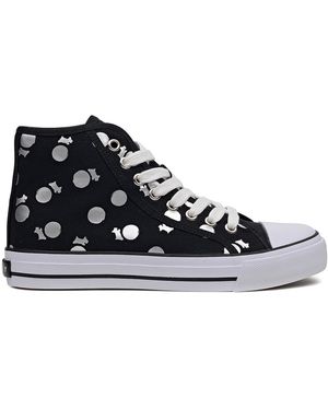 Radley Canvas Hi Canvas Spot Trainer - Blue