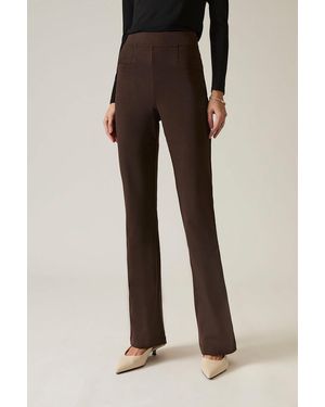 James Lakeland Dark Bootleg Trousers - Black