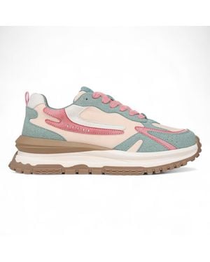 Blowfish Watermelon Retro Lace-Up Trainers -Leo - Grey