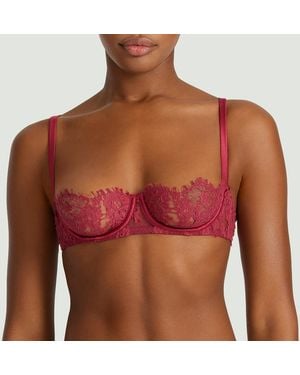 Coco De Mer Zaria Half Cup Bra - Red