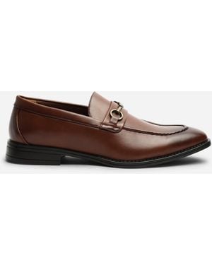Where's That From Declan Pointed Toe Slip On Buckle Loafer - Brown