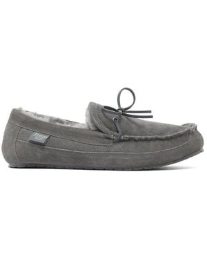 Fenland Sheepskin Sheepskin Moccasin Slipper - Grey