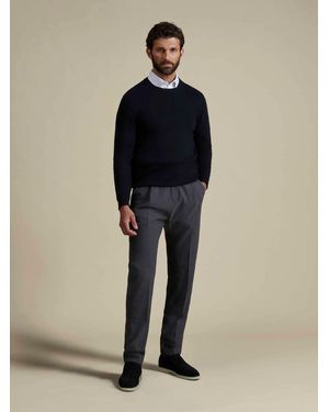 Duchamp Crew Neck Cotton Blend Jumper - Natural