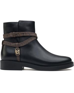 Michael Kors Abigail Flat Ankle Boots - Black