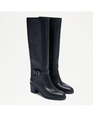 Russell & Bromley Mellor Heeled Tall Boot - Blue