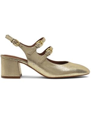 Radley Artillery Lane Block Heel Maryjane Soft - Metallic