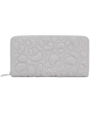 Tous Greta Leather Purse - Grey