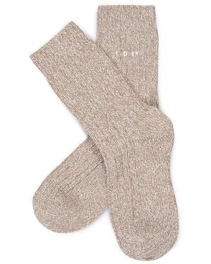 Radley Chunky Knit Socks - Natural