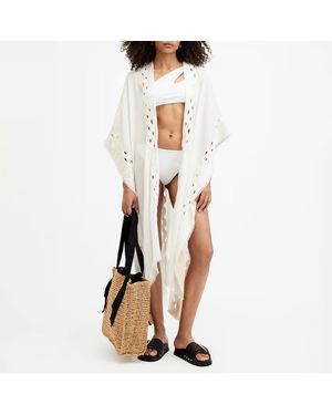 AllSaints Ecru Clarissa Ruana Kaftan - Natural