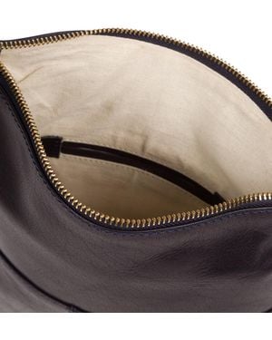 Conkca 'Flare' Leather Clutch Bag - Blue