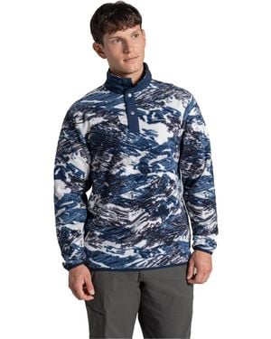 Craghoppers Fleece Top Dewlish Ii Recycled Polyester Ecru - Blue