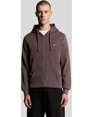 Lyle & Scott Lyle & Scott Zip Through Hoodie Ml420Vog - Brown