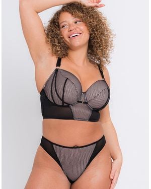 Curvy Kate Gin Fizz Longline Balcony Bra/Blush - Grey