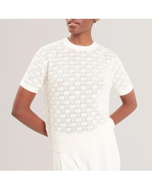 Ted Baker Emeta Touch Of Silk Knitted - White