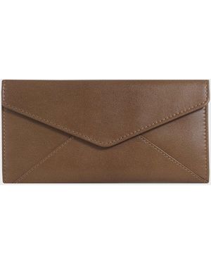 Assots London 'Preston' Trifold Vegetable Tanned Real Leather Purse - Brown