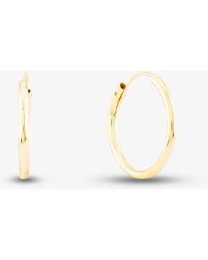T.H.Baker 9Ct Sleeper Hoop Earrings 1.53.9799 - Metallic