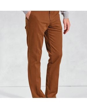 Brook Taverner Tailored Fit Yeo Rust Thermolite Trouser - Brown
