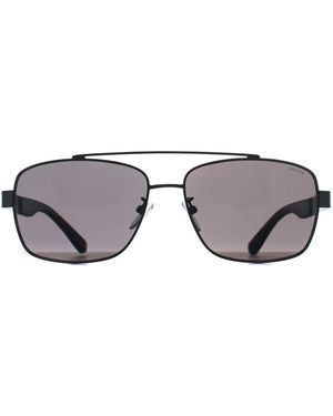Police Rectangle Sple87 Sunglasses - Grey