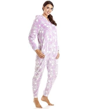 CAMILLE Multicoloured Supesoft Heart Print Onesie