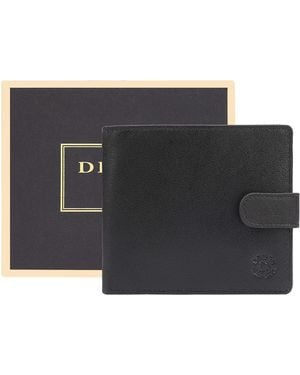 Dents Cedric Leather Wallet - Black