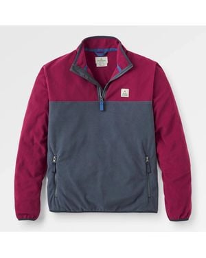 Passenger Set Off Polar 1/4 Zip Fleece Sweatshirt - Pink
