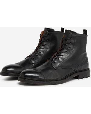 Oliver Sweeney Calf Leather Derby Boot - Black