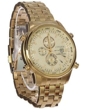 Citizen Chronograph Plated Watch A13882-50P - Metallic