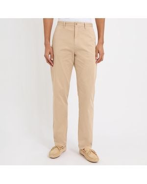 GANT Regular Fit Stretch Chino Trousers - Natural