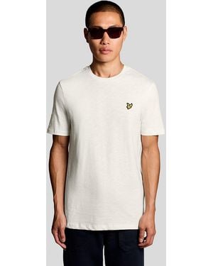 Lyle & Scott Fine Cotton Slub T-Shirt - White