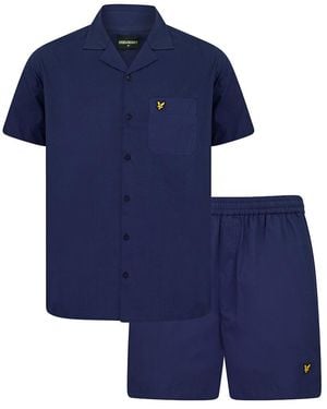 Lyle & Scott Peacoat Harper Sleepwear Set - Blue