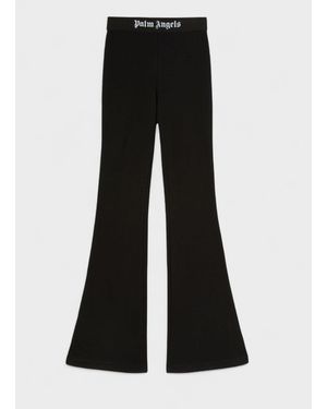 Palm Angels Logo Tape Flare Joggers - Black