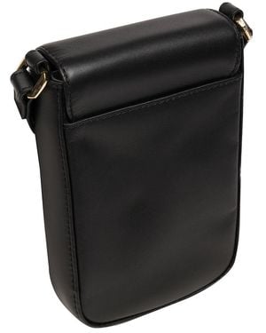 Pure Luxuries 'Alexis' Leather Cross Body Phone Bag - Black