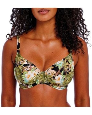 Freya Bahama Shores Underwire Plunge Bikini Top - Black