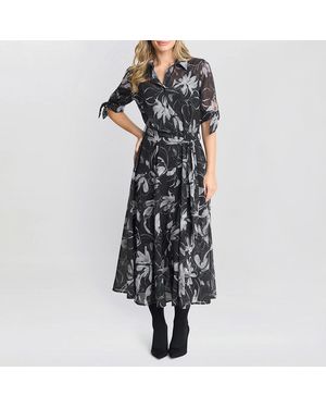 Gina Bacconi Adrienne Shirt Dress - Black